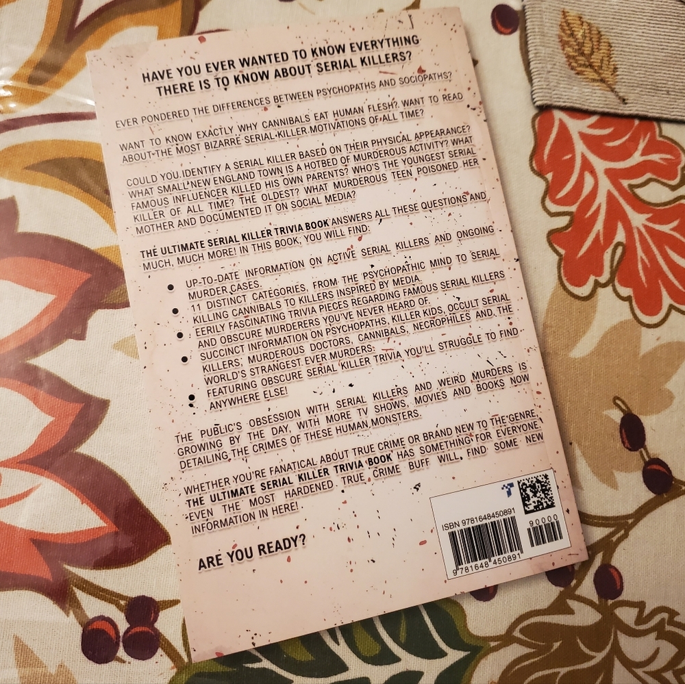 The Ultimate Serial Killer Trivia Book 2022 - Picture 2 of 4
